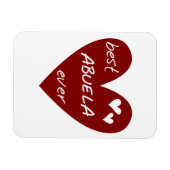 Red Heart Best Abuela Ever Geschenke Magnet (Horizontal)