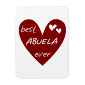 Red Heart Best Abuela Ever Geschenke Magnet (Vertikal)