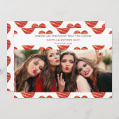 Red Heart Best Friends Foto Happy Galentine (Vorne/Hinten)