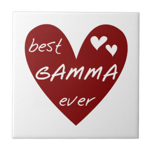 Red Heart Best Gamma Ever Geschenke Fliese
