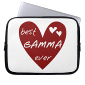 Red Heart Best Gamma Ever Geschenke Laptopschutzhülle (Vorderseite)
