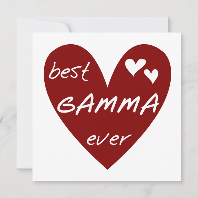 Red Heart Best Gamma Ever Tshirts und Geschenke (Vorderseite)