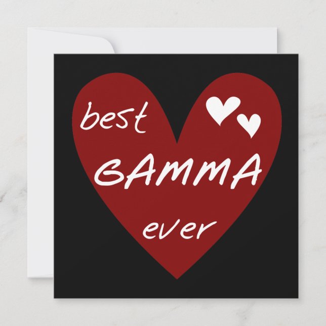 Red Heart Best Gamma Ever Tshirts und Geschenke (Vorderseite)