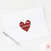 Red Heart Best Gamma Ever Tshirts und Geschenke Runder Aufkleber (Umschlag)