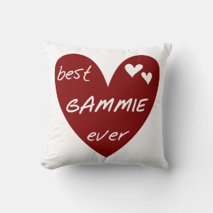 Red Heart Best Gammie Ever Geschenke Kissen