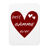 Red Heart Best Gammie Ever Geschenke Magnet (Vertikal)