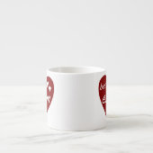 Red Heart Best Gram Ever Geschenke Espressotasse (Vorderseite)