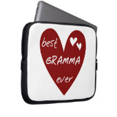 Red Heart Best Gramma Ever Geschenke Laptopschutzhülle (Vorne Rechts)