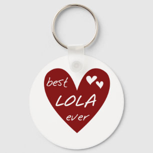 Red Heart Best Lola Ever T-shirts and Gifts Schlüsselanhänger