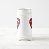 Red Heart Best Nani Ever T-shirts and GIfts Bierglas (Mittel)