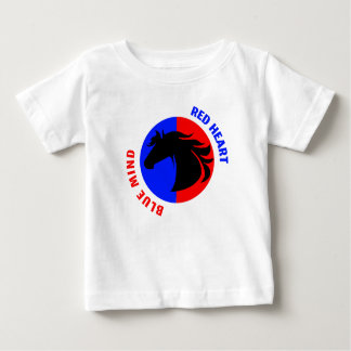 Red Heart Blue Mind Baby Bodysuit Baby T-shirt