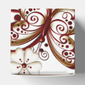 Red Heart Butterfells Cube Favor Box Geschenkschachtel (Oben)