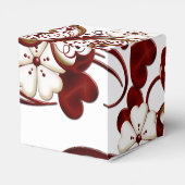 Red Heart Butterfells Cube Favor Box Geschenkschachtel (Rückseite)