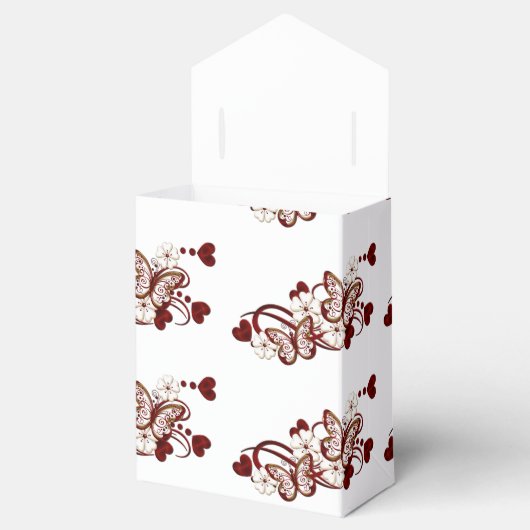 Red Heart Butterfells Pattern Gefälligkeitsbox Geschenkschachtel (Geöffnet)