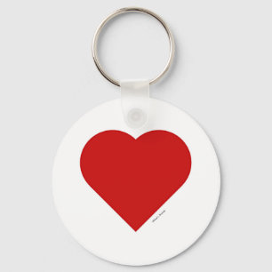 RED HEART Button Schlüsselanhänger