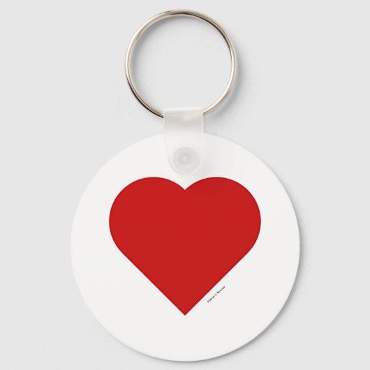 RED HEART Button Schlüsselanhänger (Vorderseite)