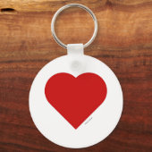 RED HEART Button Schlüsselanhänger (Vorderseite)