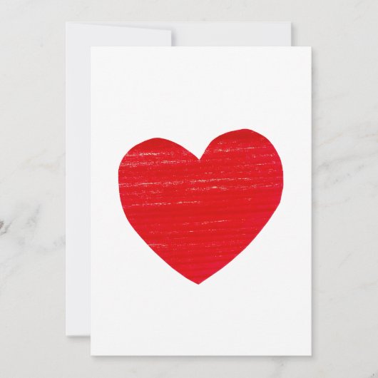 Red Heart Card Einladung (Vorderseite)