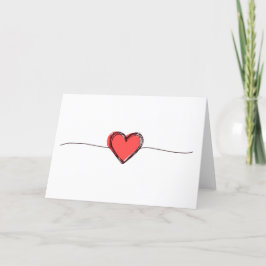 Red Heart Card Karte