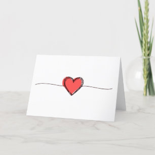Red Heart Card Karte