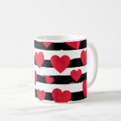 Red Heart Coffee Tasse (VorderseiteRechts)