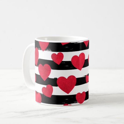Red Heart Coffee Tasse (Vorderseite Links)