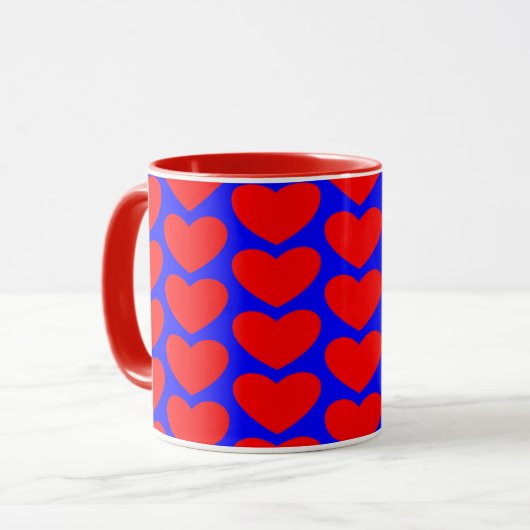 Red Heart Coffee Tasse (Cup) (Vorderseite Links)