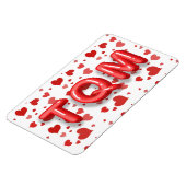 Red Heart Confetti Te Quiero Mucho 3d Letters Magnet (Linke Seite)