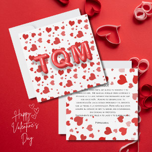 Red Heart Confetti TQM 3D Briefe