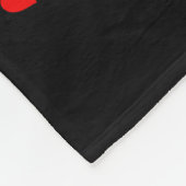 Red Heart Cud Love Graphic Moose Lover Valentine D Fleecedecke (Ecke)