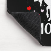 Red Heart Cud Love Graphic Moose Lover Valentine D Mousepad (Ecke)
