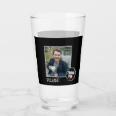 Red Heart Dankeschön, Custom Foto - Personalisiert Glas (Rückseite)