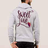 Red Heart Design Full-Zip Hoodie (Rückseite)