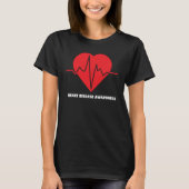 Red Heart Disease Awareness In February Heart Heal T-Shirt (Vorderseite)
