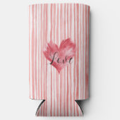 Red Heart Flame Love Selters Dosenkühler (Vorderseite)