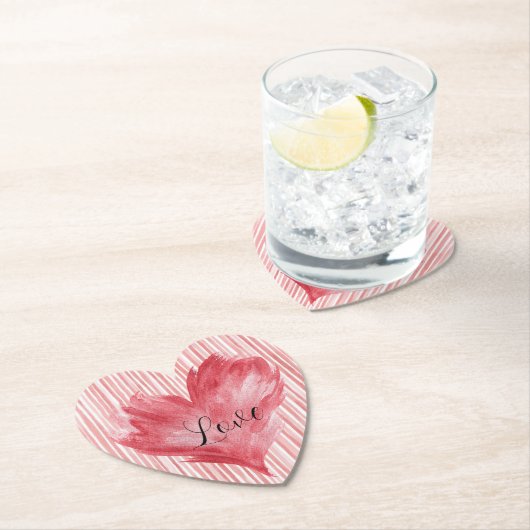 Red Heart Flame Love Untersetzer (Vor Ort)