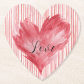 Red Heart Flame Love Untersetzer (Vorderseite)