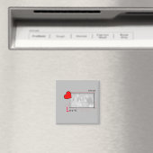 Red Heart Forever Love Foto Magnet (In Situ (Geschirrspüler))
