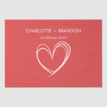 Red Heart Form Personalisieren Sie den Namen und d