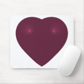 Red Heart Fraktal Mousepad (Mit Mouse)