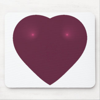 Red Heart Fraktal Mousepad