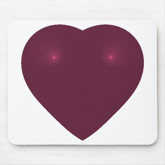 Red Heart Fraktal Mousepad (Vorne)