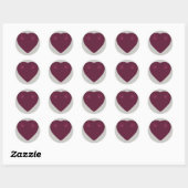 Red Heart Fraktal Runder Aufkleber (Blatt)