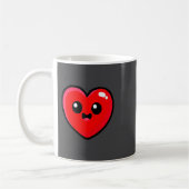 Red Heart Funny Cute Design For Men Women Husband Kaffeetasse (Links)