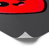 Red Heart Funny Cute Design For Men Women Husband  Poster (Ecke)