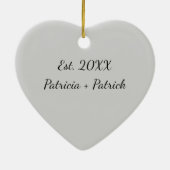 Red Heart Funny I Tolerate You Sarcastic Christmas Keramik Ornament (Hinten)