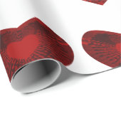 Red Heart Geschenkpapier (Rolleneckpunkt)