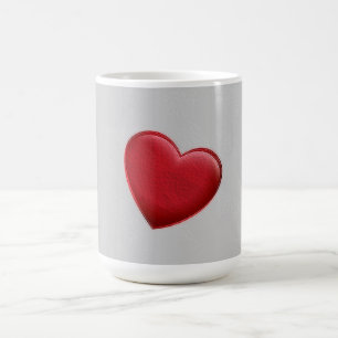 Red Heart Gray Trendy Liebe Wedding Kaffeetasse