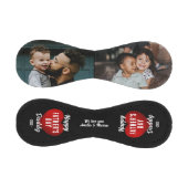 Red Heart Happy Vater's Day Daddy 2 Foto Collage Baseball (Paneele)