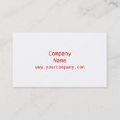 Red Heart 'heart' Visitenkartenseite rot Visitenkarte (Rückseite)